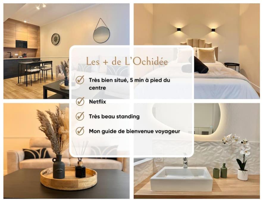 Apartamento L'Orchidee - Netflix - Wi-Fi - Proche Centre Troyes Exterior foto